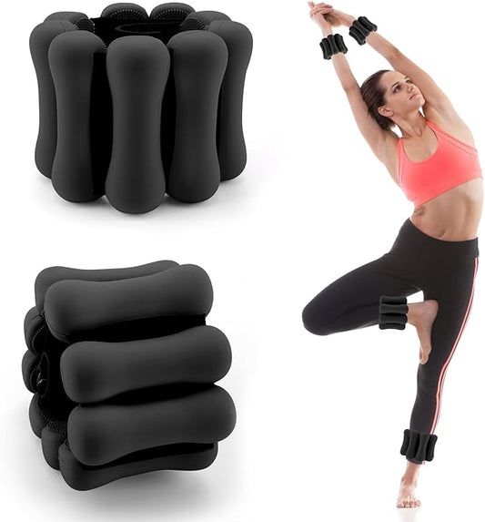 Adjustable Ankle Weights for Women Men Kids 1 Pair 2 lb