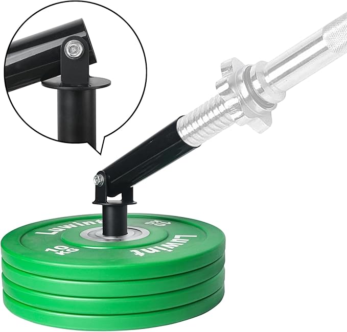 Luwint Landmine Attachments for Olympic Bars, T Bar Row Attachment Solid Steel Handle for Home Gym Workout