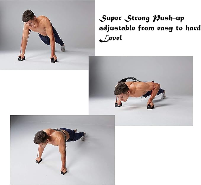 metaball Stable Push Up Bars Resistance Band Power 24 Resistance