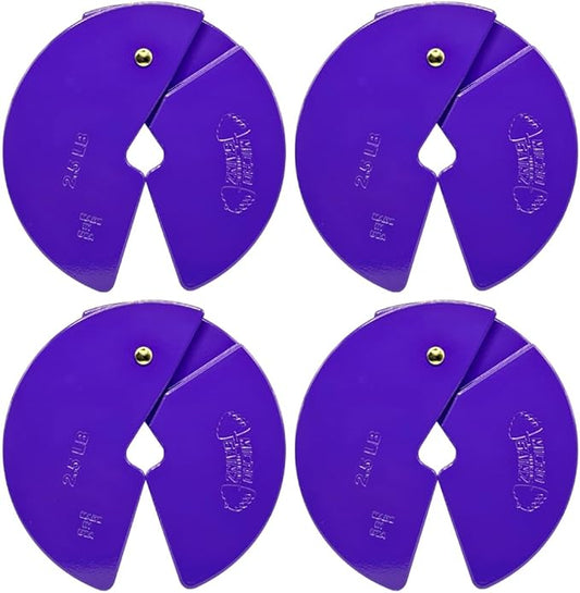 Micro Gainz Dumbbell Fractional 2.5 lb Weight Plate, Ideal for Micro Loading, (Choose Color) 4 Piece Fractional Weight Plates, Designed for Dumbbell Training, Made In USA