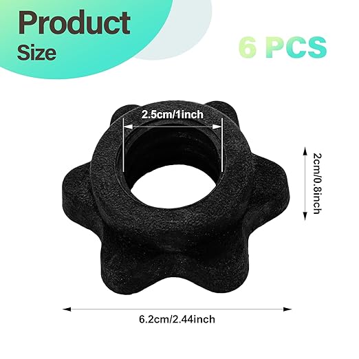 6 Pcs 25mm Spinlock Collars 1 Inch