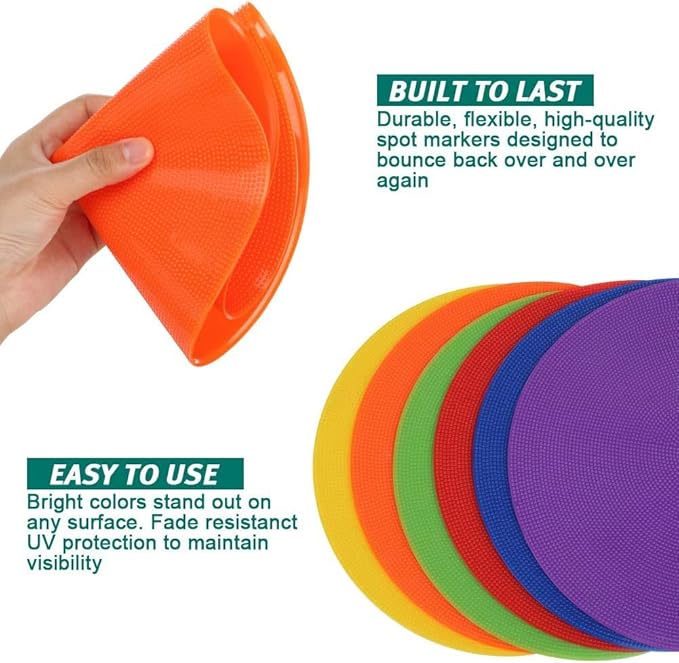 60 Pcs Poly Vinyl Spot Markers 9 Inch