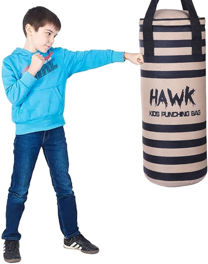 Kids Punching Bag for Kids Boxing Gloves MMA Training Fitness Workout Kickboxing Grappling Karate Heavy Target Bag UNFILLED
