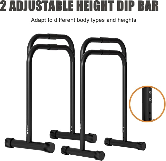 Adjustable Dip Bar 330LBS