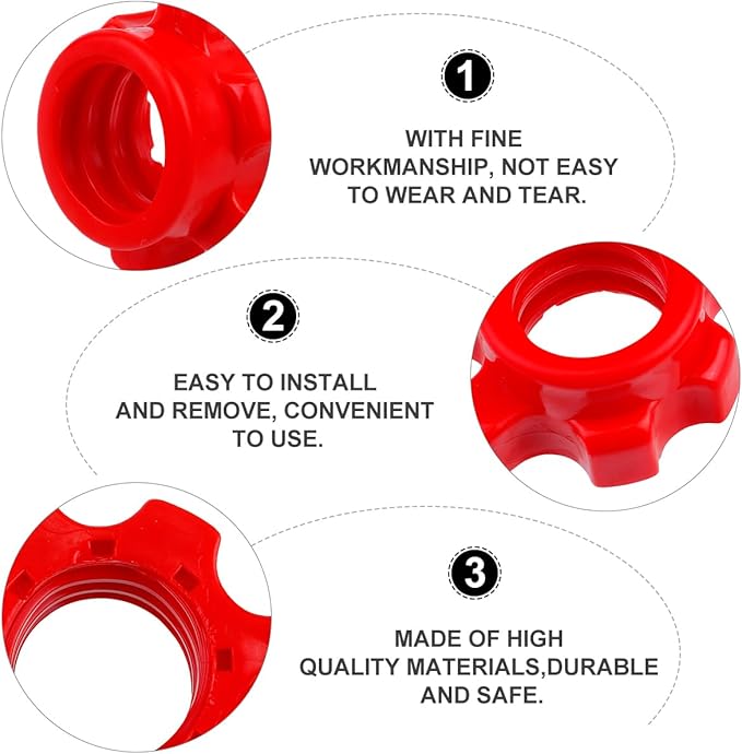 4 Pcs Barbell Screw Clamps: Barbell Lock Collars 1inch