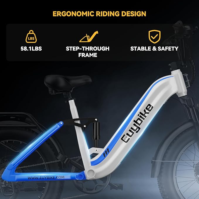 1500W Electric Bike for Adults,48V 20/60Ah Removable Battery Max Range 80Miles & 30MPH Electric Bicycle,20''×4" Fat Tire Ebike,Adult Electric Bicycles for Commute Beach Snow,E-Bike UL Certified