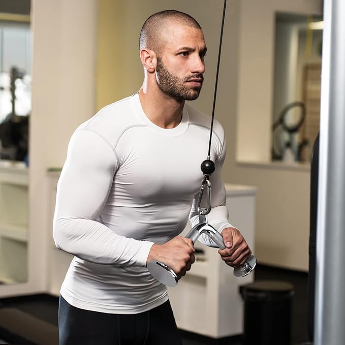 A2ZCARE LAT Pull Down Cable Machine Attachment - Cable Machine Accessories for Home Gym with Multi Option