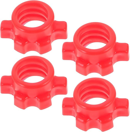 4 Pcs Barbell Screw Clamps: Barbell Lock Collars 1inch