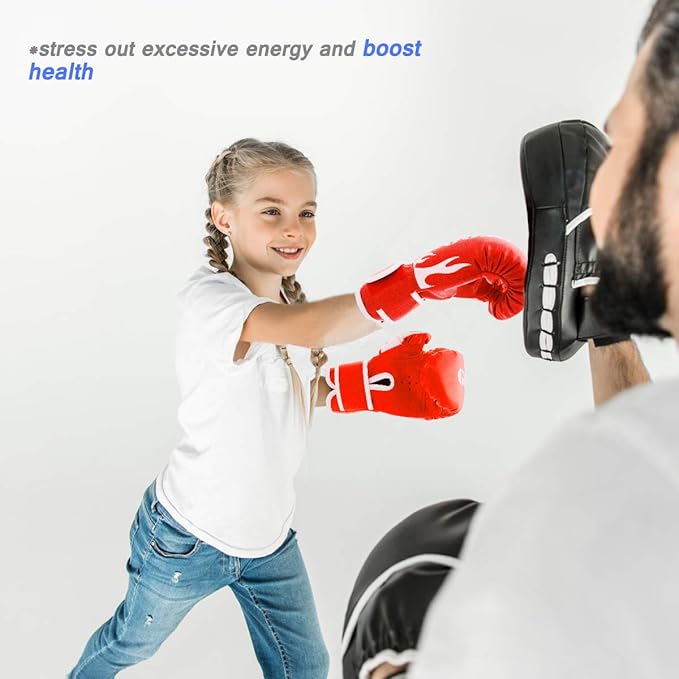 Kids Boxing Gloves 4oz 6oz 8oz Punching Gloves for Kids Youth Traning Gloves for Punching Bag Kickboxing Sparring Muay Thai MMA Fight Gloves