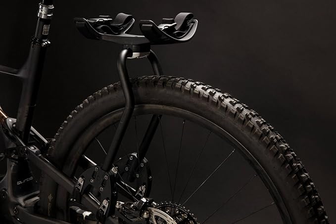 AEROE Rear Bike Rack, Easy Install & Use, Fits All Mountain Bikes incl. E MTB, Gravel Bikes, Road Bikes and Electric Bikes, Bike Cargo Rack Can Carry Any Type of Luggage, Dry Bag or Tent up to 35lbs