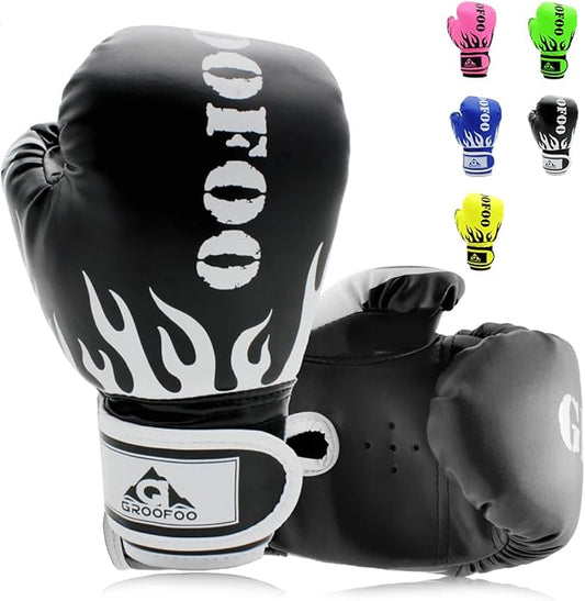 Kids Boxing Gloves 4oz 6oz 8oz Punching Gloves for Kids Youth Traning Gloves for Punching Bag Kickboxing Sparring Muay Thai MMA Fight Gloves
