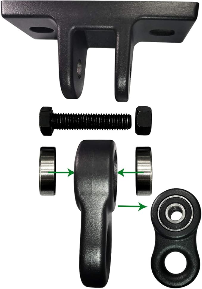 Heavy Duty Black Swing Hangers Screws Bolts Included 5000 lb 2 Pack