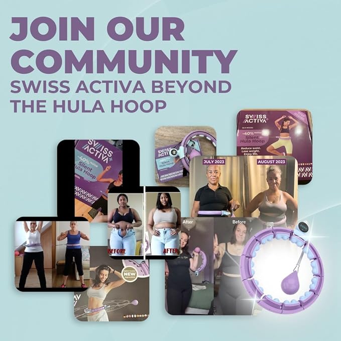 Swiss Activa+ Infinity Hoop Smart Weighted Hula Hoop