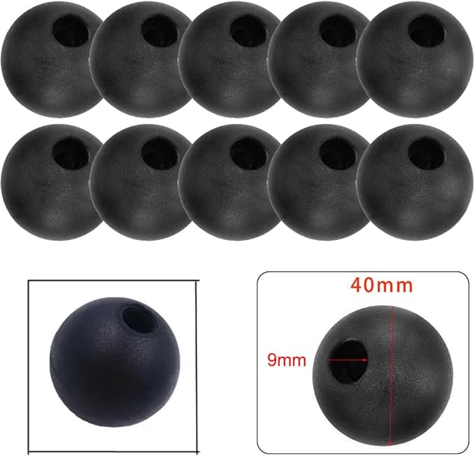 6 Pack Fitness Pulley Cable Ball Stopper Attachment Replacement Stop Balls Joint Parts for Gym Pulley Machine Equipment Wire Rope Exercise Components Repair