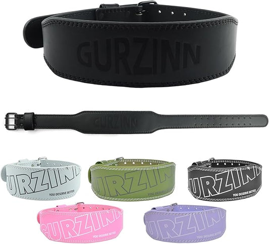 9mm Leather Fitness Weight Lifting Belt for Women&Men 4 Inches