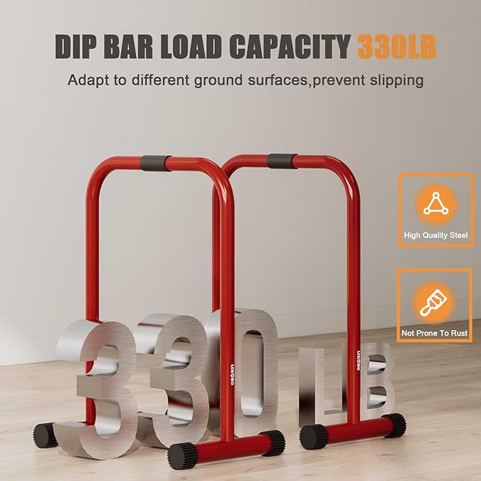 Adjustable Dip Bar 330LBS