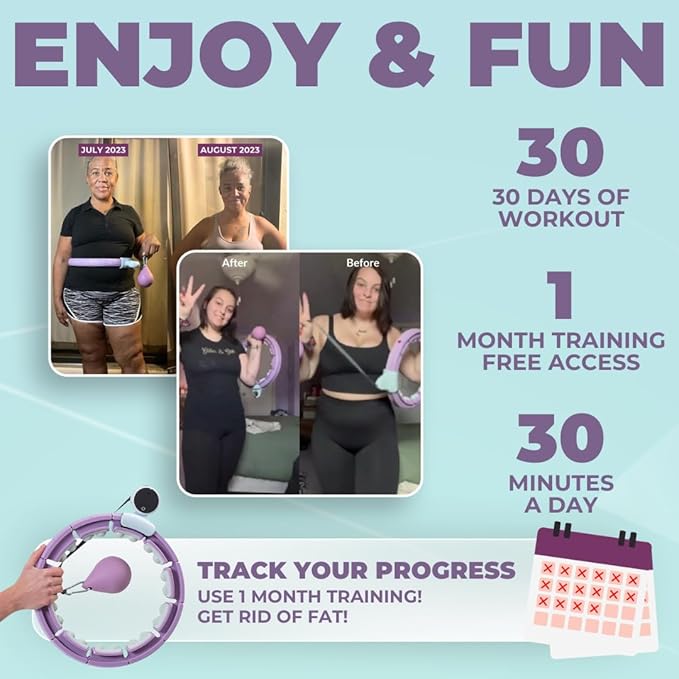 Swiss Activa+ Infinity Hoop Smart Weighted Hula Hoop