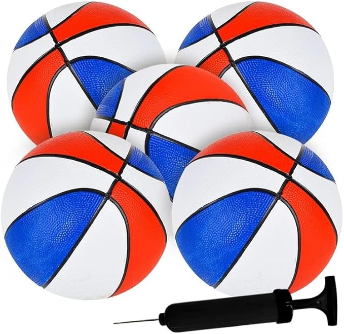 Mini Basketball (5 Pack) Small Basketball for Kids 7 inch