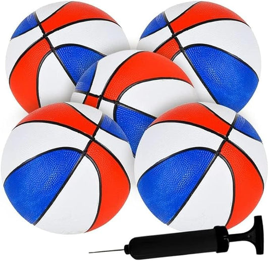 Mini Basketball (5 Pack) Small Basketball for Kids 7 inch