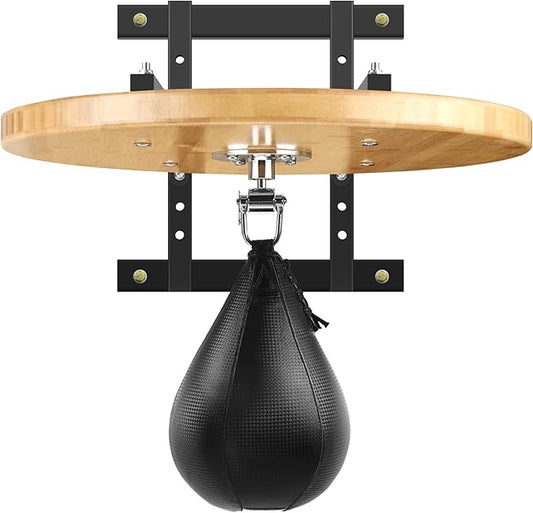 Adjustable Speed Bag Platform Kit with Speed Punching Bag & Professional Speed Bag Swivel for Boxing Training, Exercise, Fitness