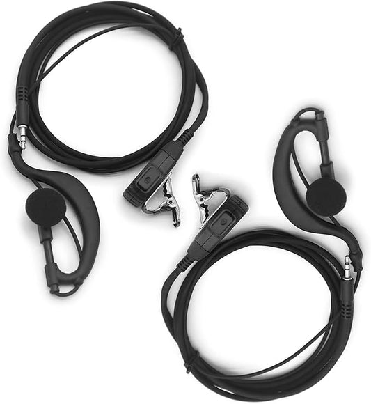 2 X Earpiece for Garmin Radio Rino 110 120 130 130 520 520 530 530 610 610 650 650 655 655 700 700 750 750 755T 755T Walkie 2.5mm 1-pin 1-pin Clip