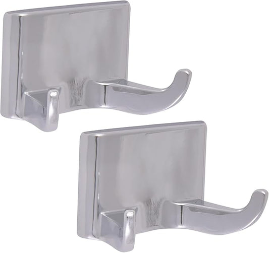 Millbridge Double Robe Hook in Polished Chrome 2-Pack