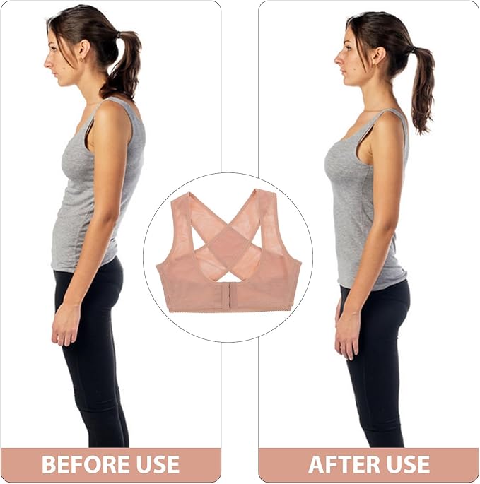 Healifty 2pcs Tank Tops Back Brace Womens Bras Push up Ladies Top Jacket Protective Gear Bracket Chest Support