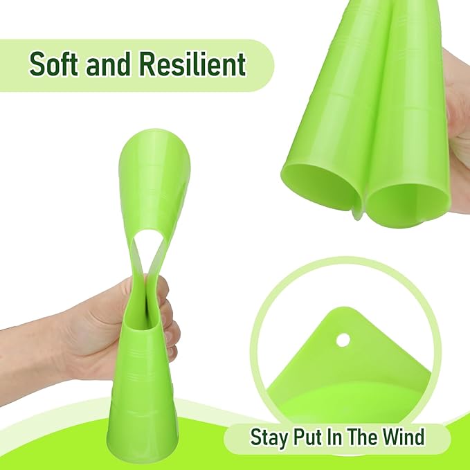 Hiboom 50 Pack Cones Sports Training Set 30 Pcs 7 Inch 20 Pcs