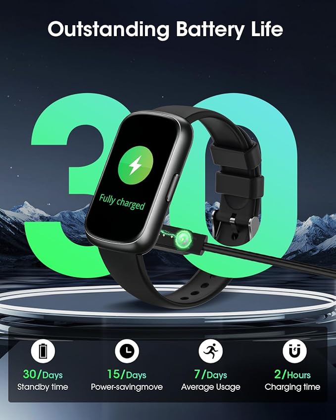 Health Fitness Tracker for Men Women: Activity Trackers with 24H Heart Rate Monitor Blood Oxygen Sleep Tracker Calorie Step Counter 5ATM Waterproof Fitness Smart Watches Compatible with iPhone Android