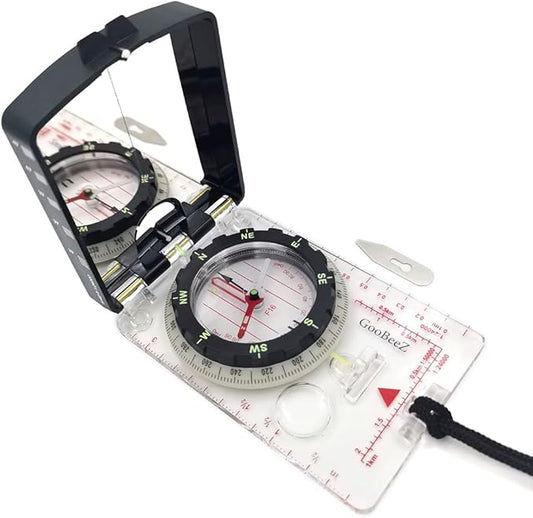 Map Baseplate Compass with Adjustable Declination Clinometer Magnifying