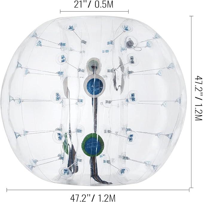 Happybuy Inflatable Bumper Ball 4 FT / 1.2M Diameter 5 Min,