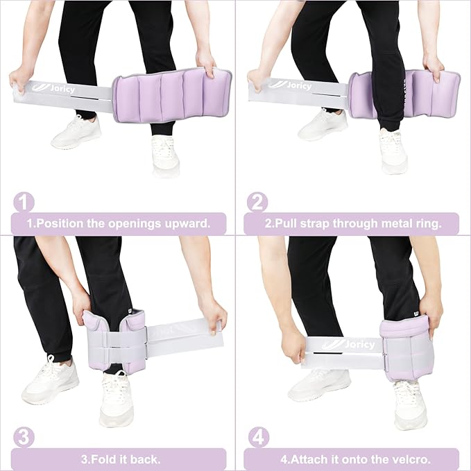 Adjustable Ankle Weights for Women Men Kids 1/2/3/4/5/6/8/10/12/20 1 Pair