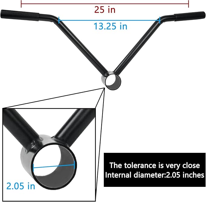 Luwint Landmine Attachments for Olympic Bars, T Bar Row Attachment Solid Steel Handle for Home Gym Workout