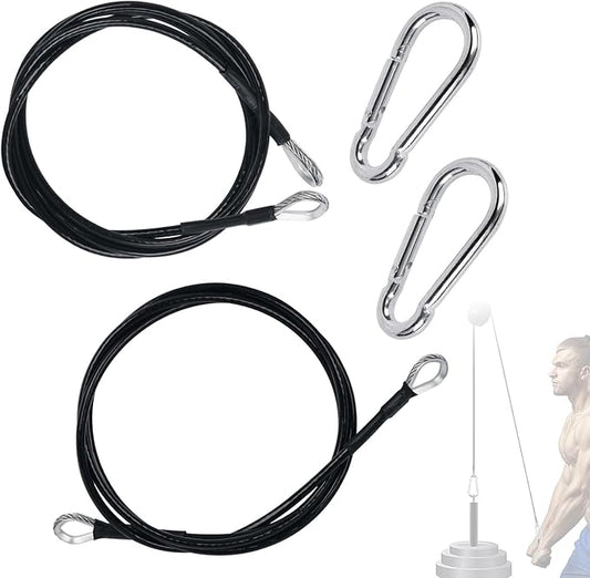 39 Inch Fitness Extension Cable 2-Pack Home Gym Cable Pulley System Fitness Cable for Pulley Machine Accessories,Thick 5Mm Heavy Duty Pulley Cable for Home Gym