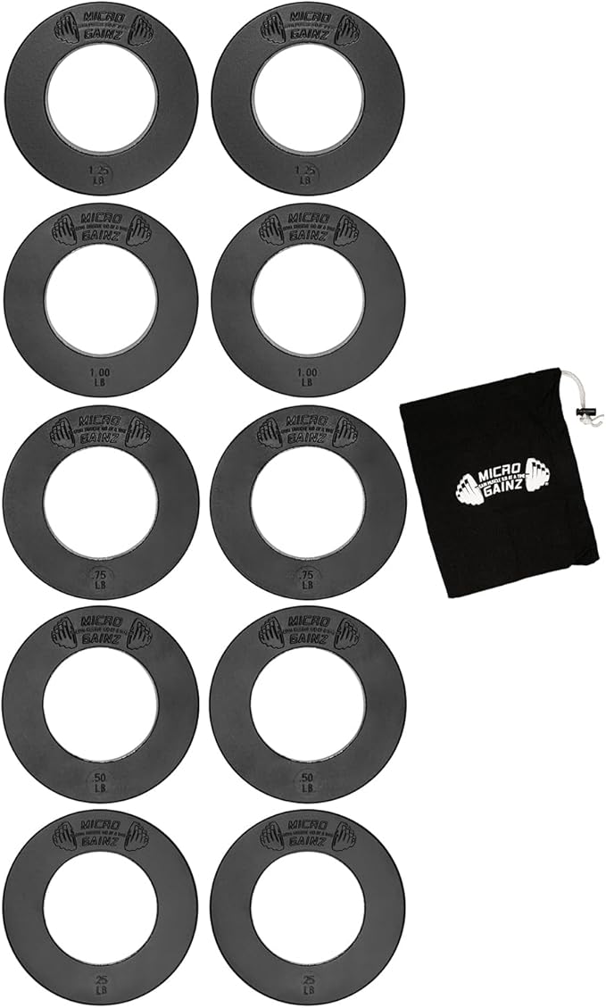 Micro Gainz Olympic Fractional Weight Plates Set 10 Piece