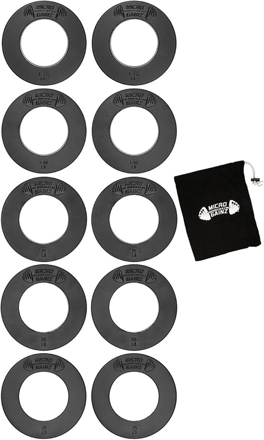 Micro Gainz Olympic Fractional Weight Plates Set 10 Piece