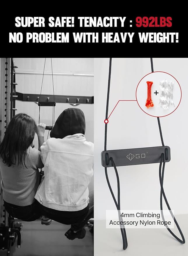 GD Hanging Wrist Roller Forearm Blaster- Forearm Strengthener