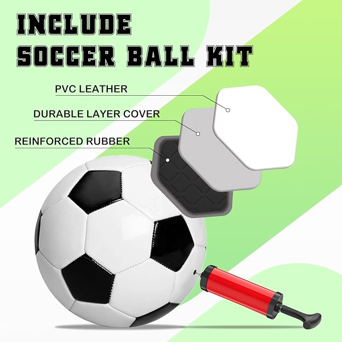 6x4FT / 9x5FT Kids Soccer Goal for Backyard