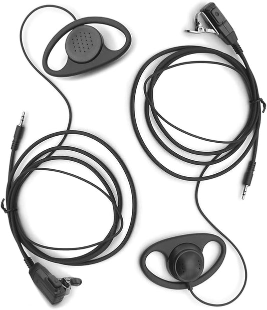 2 X Earpiece for Garmin Radio Rino 110 120 130 130 520 520 530 530 610 610 650 650 655 655 700 700 750 750 755T 755T Walkie 2.5mm 1-pin 1-pin Clip