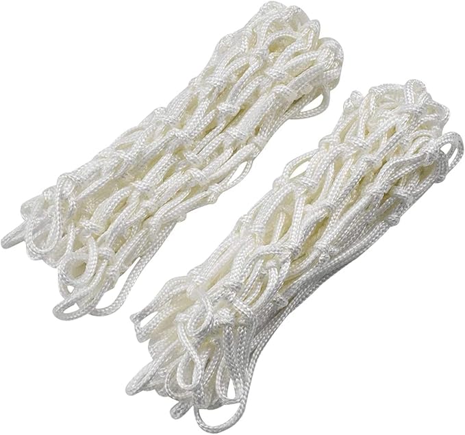 2Pcs Heavy Duty Basketball Net Replacement Fits Standard 12 Loop