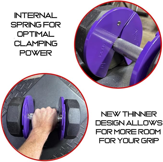 Micro Gainz Dumbbell Fractional 2.5 lb Weight Plate, Ideal for Micro Loading, (Choose Color) 4 Piece Fractional Weight Plates, Designed for Dumbbell Training, Made In USA