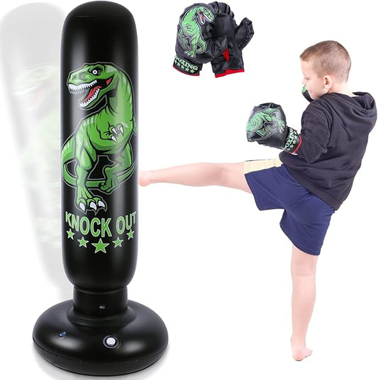 Heavy Punching Bag with Stand Adults Teens,70" Free Standing Boxing Bags,Kickboxing Training Equipment Bags for Men Training Thai Fitness Karate