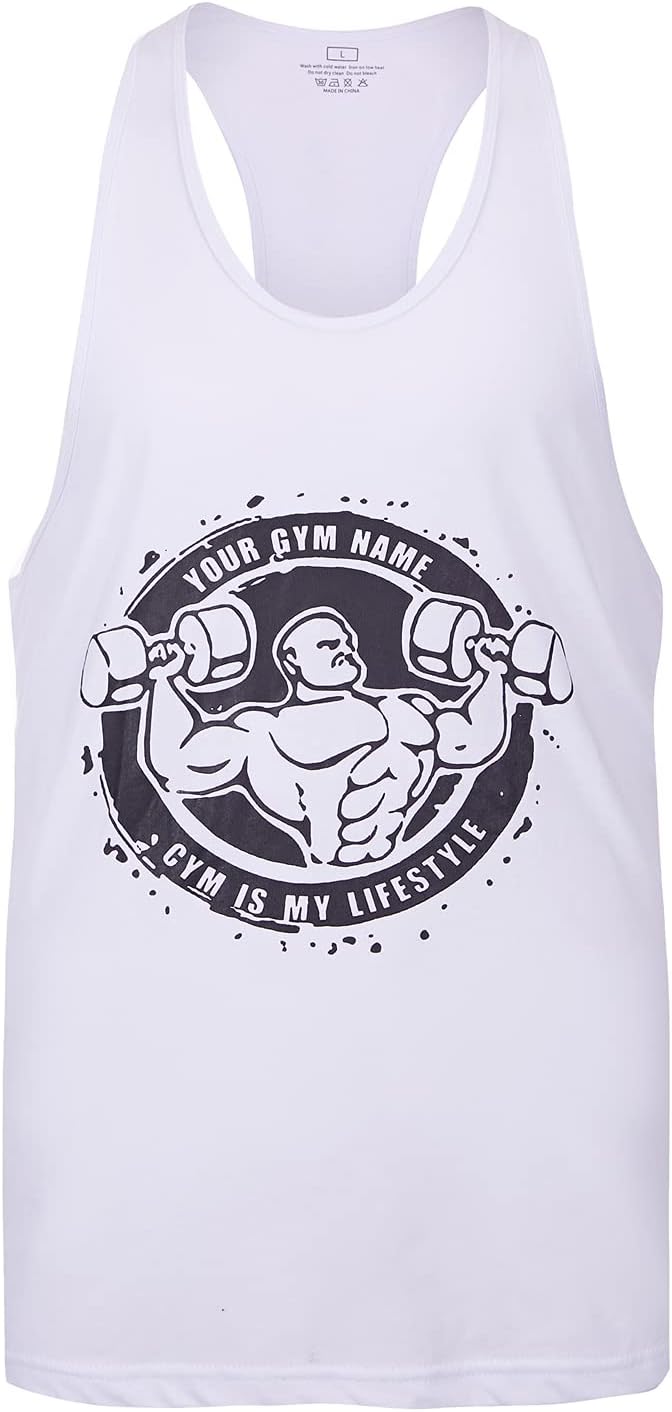 Men's Workout Sport Tank Tops Gym Vest Bodybuilding Fitness Muscle Shirts