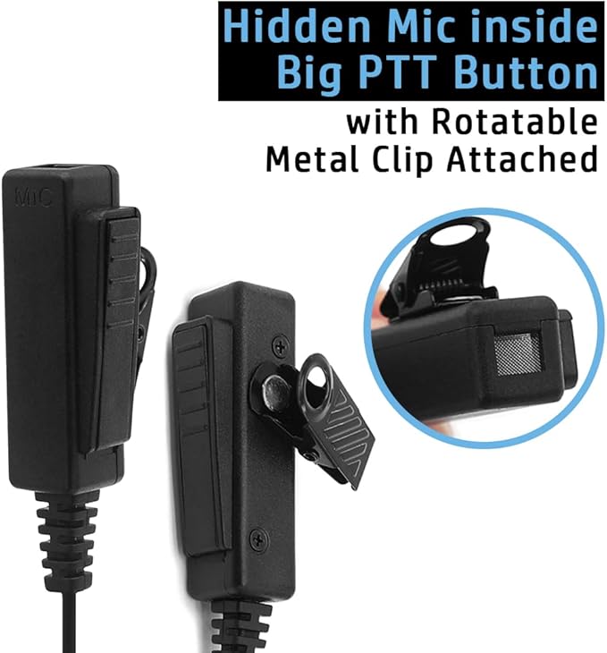 Headset Earpiece for HYT Hytera Radio BD502 BD502i BD552i PD402i PD402i PD482i PD482i PD502 PD502 PD562 PD562 TC-508 TC-508 TC-626 TC-626 HYT850 HYT850 Power446 Power446 Walkie 2-pin with