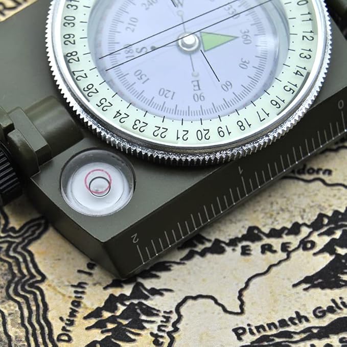 Military Lensatic Sighting Compass Waterproof and Shakeproof