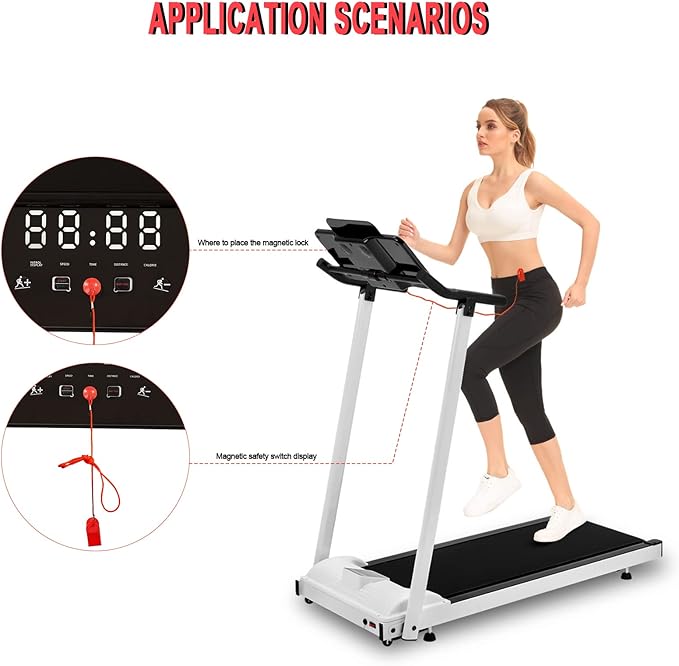Magnetic Safety Switch Universal Treadmill Magnetic Lock Emergency Stop Treadmill Accessories Suitable for Most Treadmills