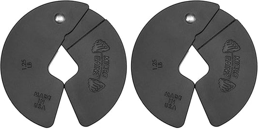 Micro Gainz Dumbbell Fractional 1.25lb Weight Plate, Ideal for Micro Loading, (Choose Color) 2 Piece Fractional Weight Plates, Designed for Dumbbell Training, Made In USA