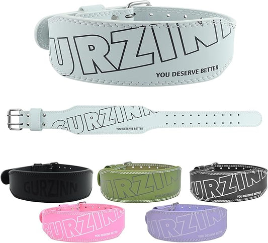 9mm Leather Fitness Weight Lifting Belt for Women&Men 4 Inches
