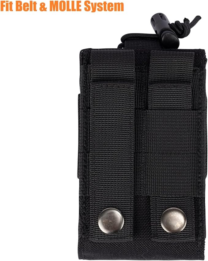 Adjustable Radio Pouch MOLLE Radio Holder for Tactical 5.56mm 7.62mm 7.62mm Magazine