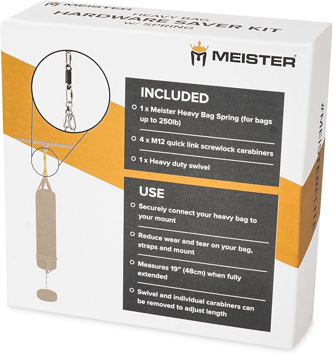 Meister Heavy Bag Hardware Saver Kit w/Spring, Swivel & Carabiners